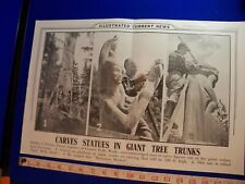 1947 Illustrated Current News Photo History Dudley Carter Granite Falls Wa Wood picture