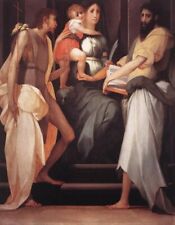 Oil painting Rosso-Fiorentino-Madonna-Enthroned-between-Two-Saints portraits art picture