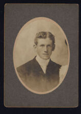 from ALBUM * 1907 Cabinet Card Photo man id George Cane (sp?) written on back picture