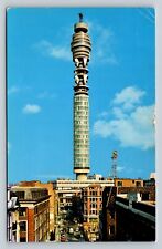 c1970s Post Office Tower, London, Britain's Highest Building VINTAGE Postcard picture