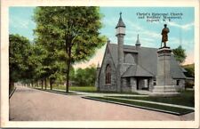 Deposit NY New York Church Christ's Episcopal Soldiers Monument Vintage Postcard picture