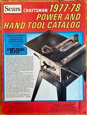 Vintage Sears Craftsman 1977-1978 Power and Hand Tools Catalog, 135 pages picture