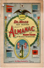 Antique 1928 Dr. Miles New Weather Almanac and Handbook picture