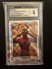 SPIDER-MAN 2023 UD Marvel Masterpieces Holofoil Checkerboard #2 CGC MINT 9 POP 1 picture