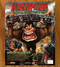 Rampage Total Destruction Monsters - Video Game Print Ad / Poster Promo Art 2006 picture