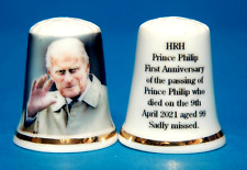  Prince Philip 1st  Anniversary His Passing April 2021 Sadly Missed Thimble B/29 picture