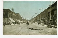 Independence Iowa Photo Postcard Main Street Scene Cars Stores Buchanan County picture