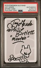 2019 Pokemon Old Maid Spare Card SIGNED Mewtwo AUTO 10 JAY GOEDE PSA AUTH SKETCH picture