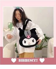 Sanrio Kuromi Black Shoulder Plushies Bag -New picture