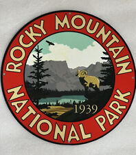 Vintage Style Rocky Mountain National Park Metal Heavy Steel Quality Sign picture
