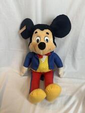 Unused Disney Mickey Mouse Plush Vintage Rare Japan. picture
