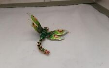 Cloisonne Dragonfly with Articulated Tail Ornament Beautiful Colors picture