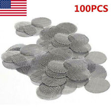 100x Pipe Screens Stainless Steel Metal Tobacco Smoking Pipe Filters 3/4 Inch picture