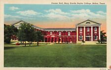 Postcard Presser Hall Mary Hardin Baylor College Belton Texas TX UNP picture