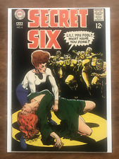 SECRET SIX # 6 VF/NM 9.0 BRIGHT WHITE PAGES  SMOOTH & SOLID BLACK COVER  WOW  picture