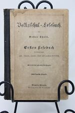 German 1945 hardcover vintage war time Volksfchul Lefebuch Grftes picture