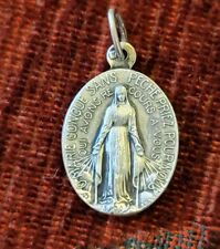 Miraculous Medal (In French) Vintage & New Medal Catholic France A. Penin  picture