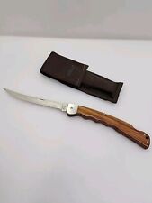 Vintage Schrade+ USA Ma6 Pocket Folding Fillet Knife w/ Sheath  picture