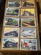 1958 Trains Of The World Card Set Of 30 Universal Automatics Limited Nice Shape picture