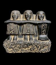 Unique Statue of The Family Group of Three Egypt 1850-1800 BCE picture
