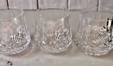 Three Waterford Roly Poly Old Fashioned Lismore Tumblers Mint Condition Ireland picture