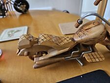 Wooden Harley Davidson Motorbike 10 Inches picture