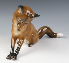 Vintage Rosenthal Pouncing Fox Figurine by Fritz 982 German Porcelain Figurine picture