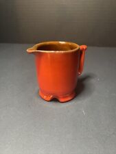 Frankoma orange creamer vintage, rare Frankoma pottery creamer 1A, small creamer picture