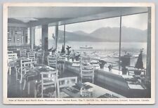 Vancouver BC Canada, T Eaton Co Restaurant, Marine Room, Harbor Vintage Postcard picture