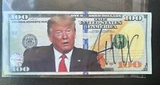 Donald Trump Autographed Signed Novelty Bill with COA picture