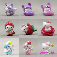 9pcs Cute Hello Kitty Cosplay Angel Animal Flower Fairy Figures PVC Doll Toy Set picture