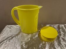 New Tupperware Beautiful Jumbo Expression Pitcher 1 Gallon 3.7L Yellow Color picture