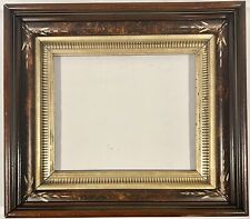 Antique Victorian Eastlake Walnut Wood Deep Well Picture Frame fits 10” x 12” picture