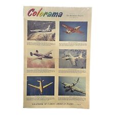 Philadelphia Inquirer Colorama March 20 1955 Scrapbook Of Famous American Planes picture