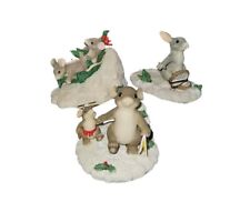 Charming Tails Binky Snow Shoe Bunny Mice Angel Figurines Lot Of 3 Silvestri  picture