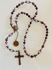 rosary beads with AAA quality gemstones catholic vintage picture