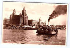Liver Cunard and Dock Offices boat Liverpool England UK Postcard picture