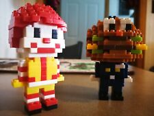 Kawada Mcdonalds x Nanoblock Ronald & Officer Big Mac Loose Figures McD Toys picture