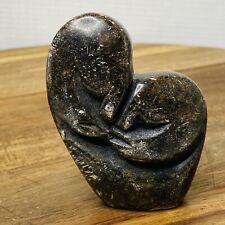 Zimbabwe Shona Stone Sculpture African Art Lovers Kiss Carved Love Art picture