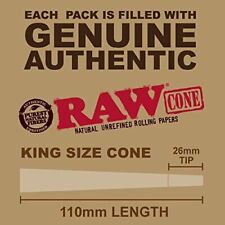 50 Count RAW Cones: King Size Classic Pre-Rolled Easy To Fill 100% AUTHENTIC picture