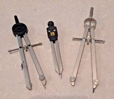 Vintage Professional Precision Drafting Tools Compass Set of 3 Made in Germany picture