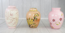 Lot of 3 1970's Ceramic Urns/Vases/Ginger Jars picture