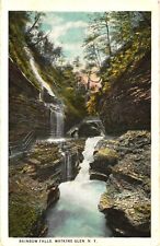 Picturesque View of Rainbow Falls, Watkins Glen, New York Postcard picture