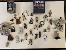 Star Wars Action Figures Lot With Transformer Tins And Miscellaneous Accessories picture
