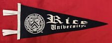 Vintage Rice University 15 Inch Pennant Houston Texas College Seal picture