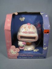 New Sanrio 2004 Hello Kitty Ice Cream Cone Alarm Clock picture