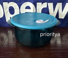 Tupperware Vent N Serve Small Round 800ml/ 3 1/4 cup Microwave Bowl Peacock New picture