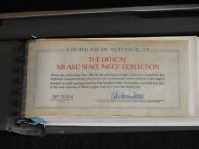 Franklin Mint Air and Space Silver Ingot Collection 100 piece with COA picture