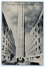 1935 RCA Building Exterior View Rockefeller Center New York NY Vintage Postcard picture