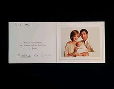 1982 Princess Diana Signed Card King Charles III Prince Wales Document Royalty  picture